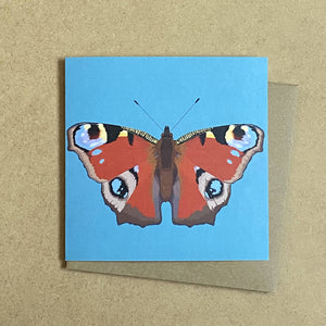 Peacock Butterfly Greetings Card