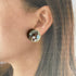Crystal Embroidery Earrings (Round)