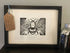 Bumblebee Framed Lino Cut Print
