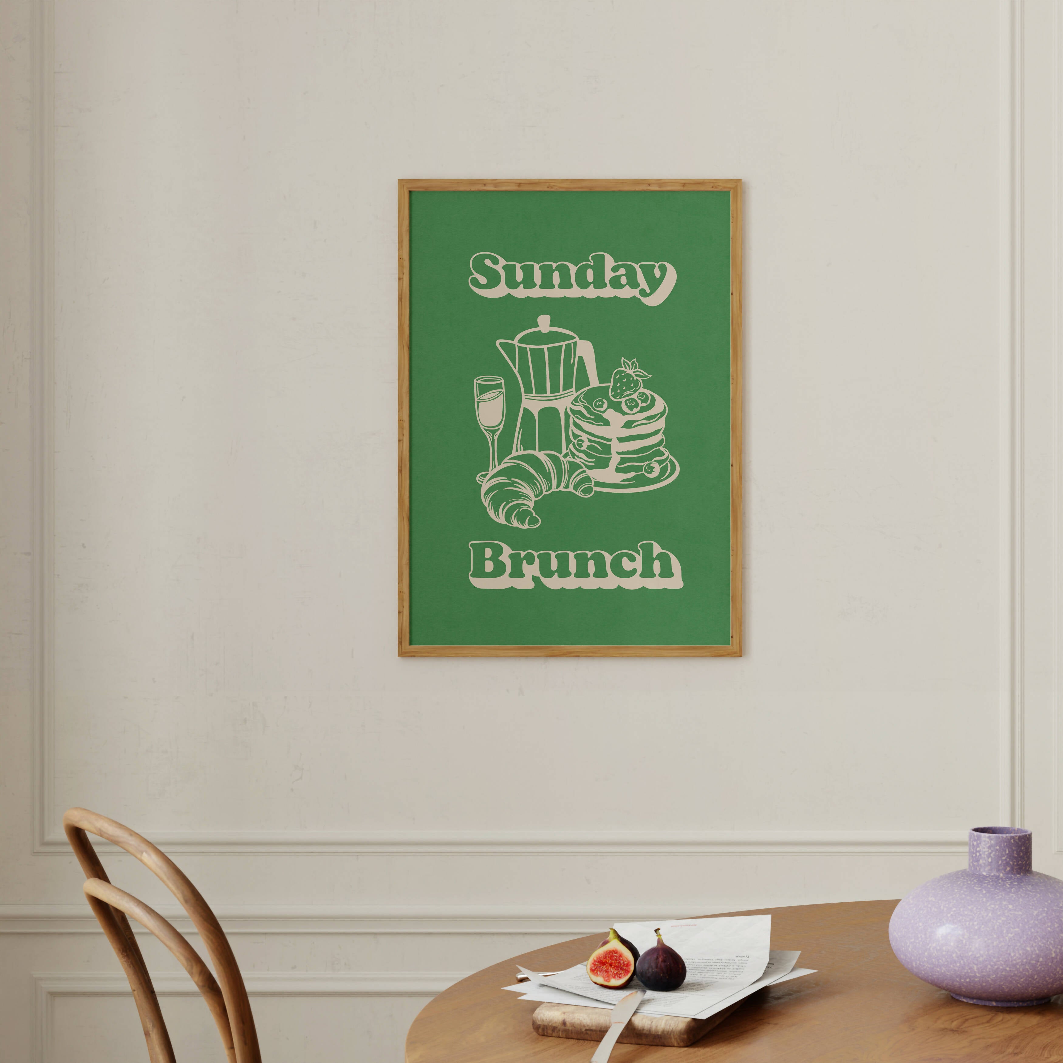 Stylish Sunday Brunch Print for Your Kitchen | Art & Soul