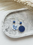 Blue China No. 2 - Handmade Polymer Clay Earrings