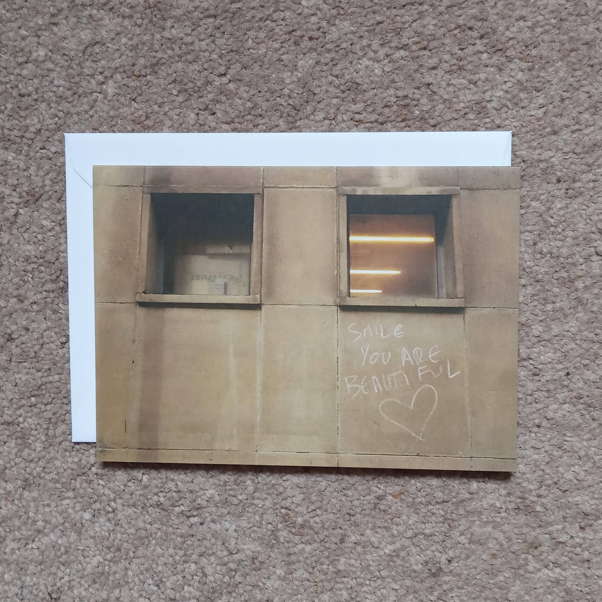 Chalk 'Smile' Graffiti - Card