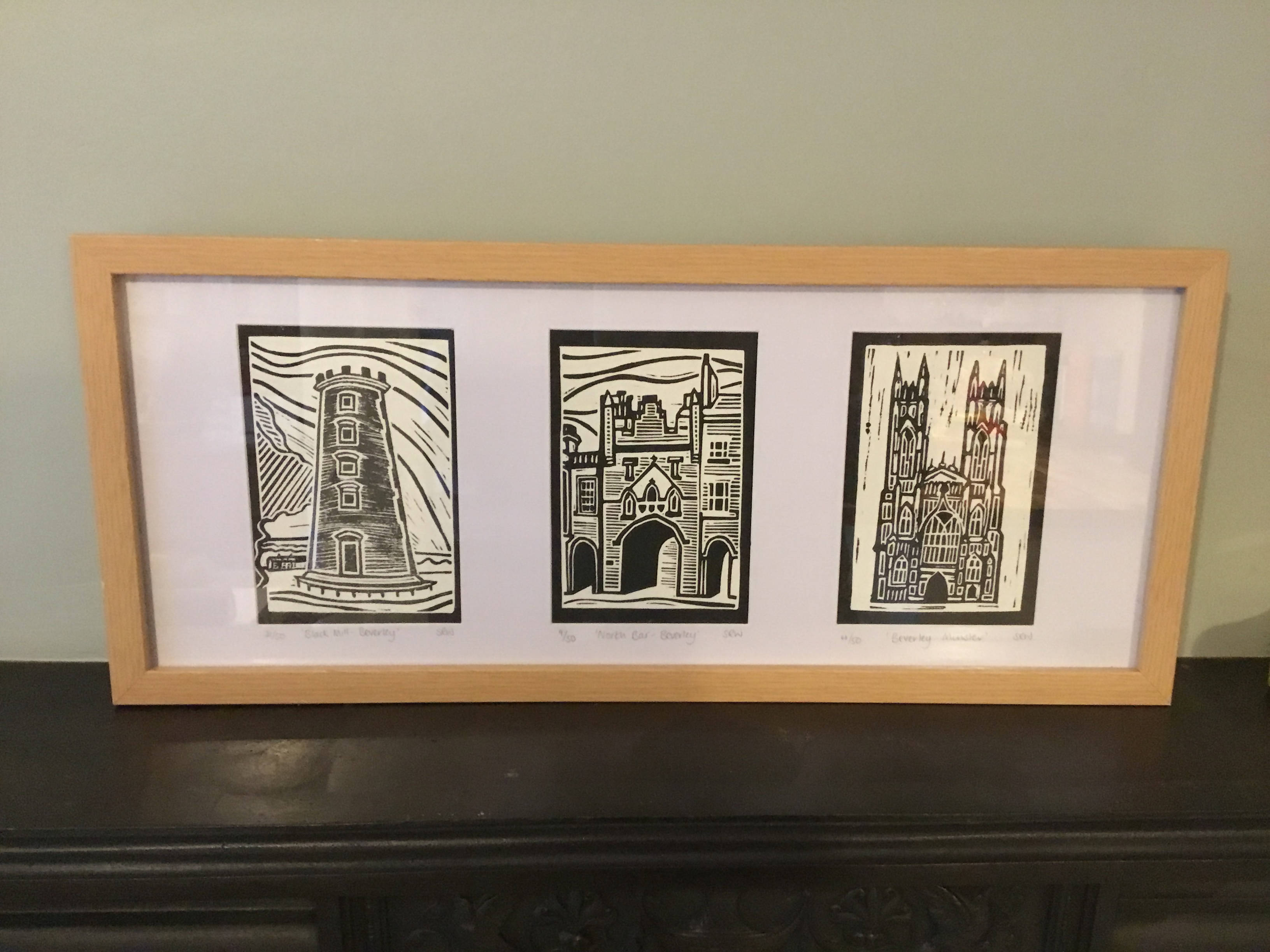 The Beverley Collection Framed Lino Cut Print