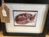 Sleeping Fox Framed Lino Cut Print