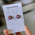 Crystal Embroidery Earrings (Mini circle)