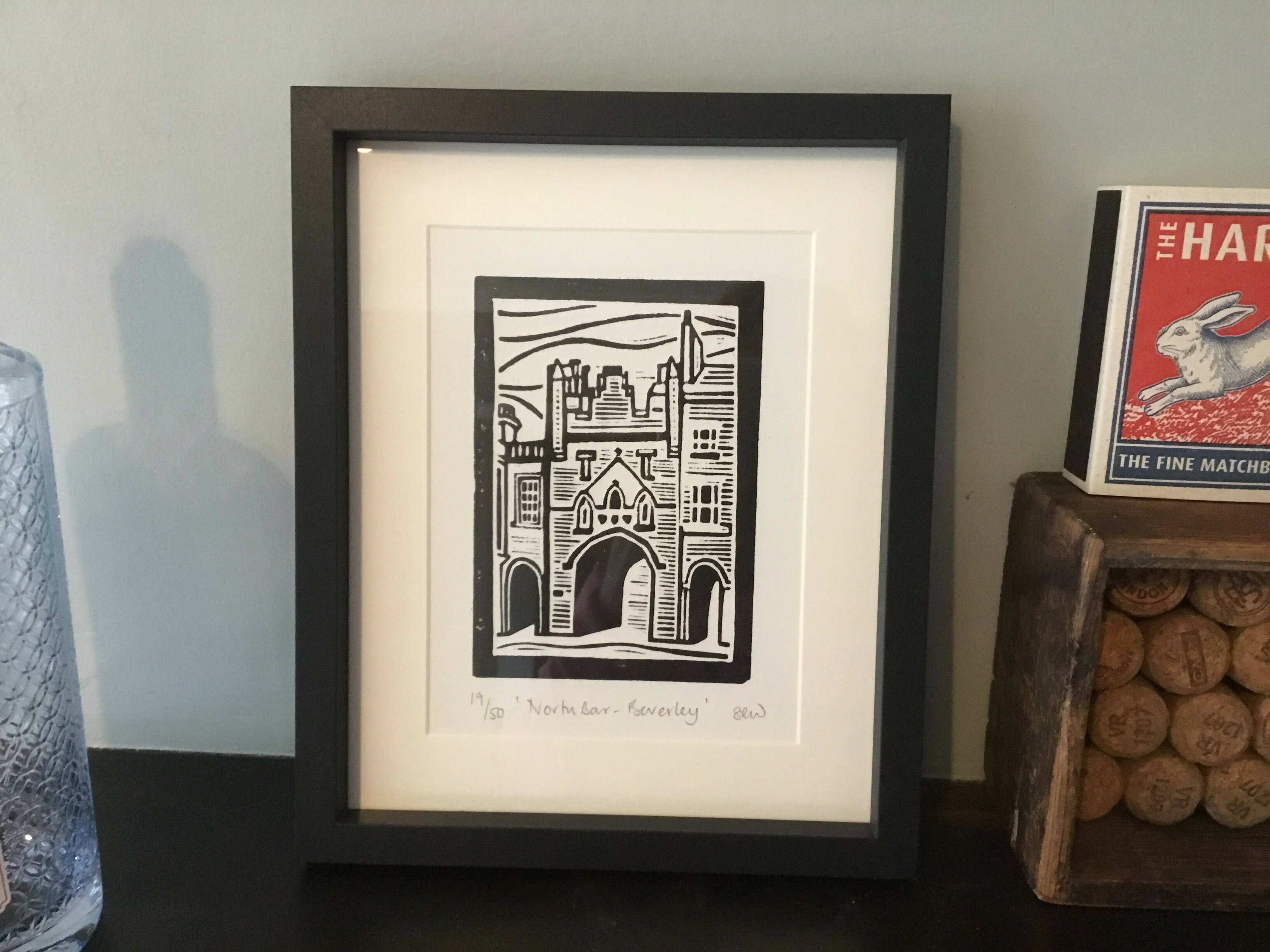 North Bar - Beverley Framed Lino Cut Print