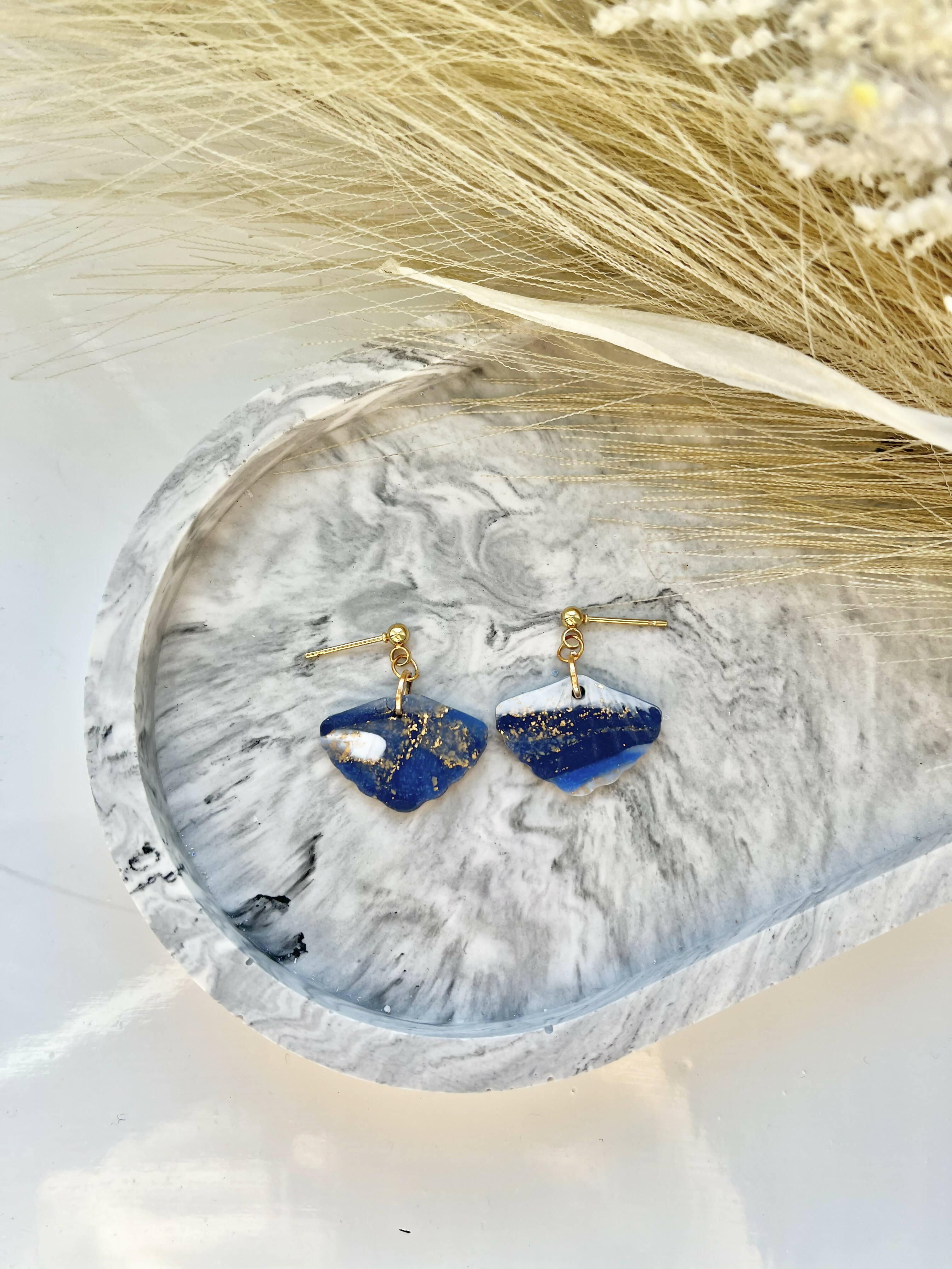 Midnight Sky No. 3 - Handmade Polymer Clay Earrings