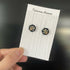 Crystal Embroidery Earrings (Hexagon)