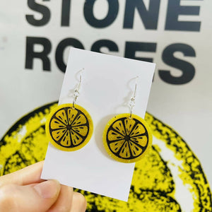 The Stone Roses Inspired Lemon Earrings