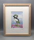 On The Cliffs - Limited Edition Giclee Print presented in a solid oak frame. By Jenny Davies