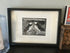 A Couple of Billing Puffins Framed Lino Cut Print