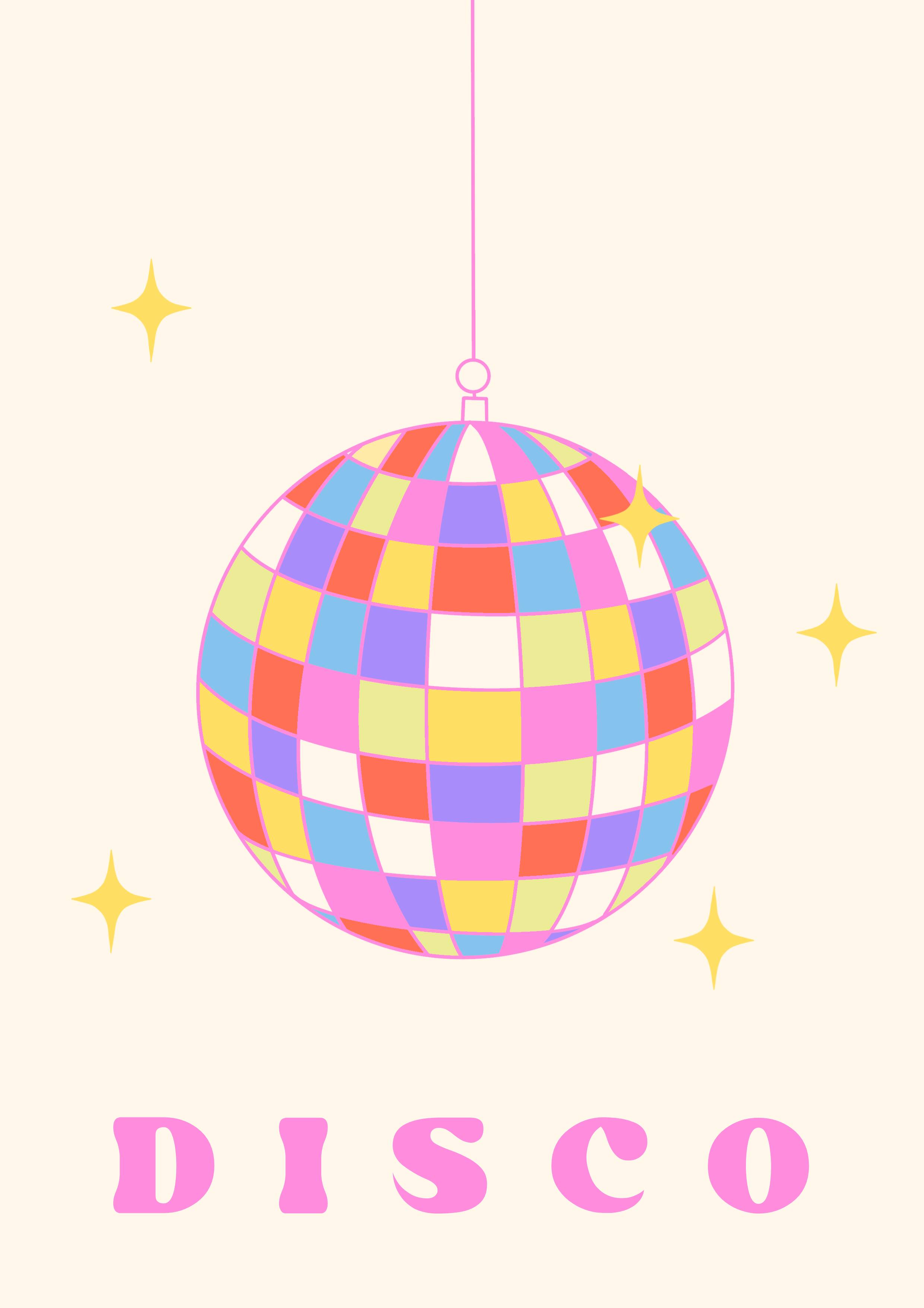 Disco Ball Print