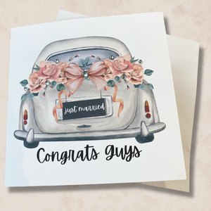 wedding card - congratulations guys