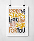 Look At The Stars Print | Music Art | Art & Soul