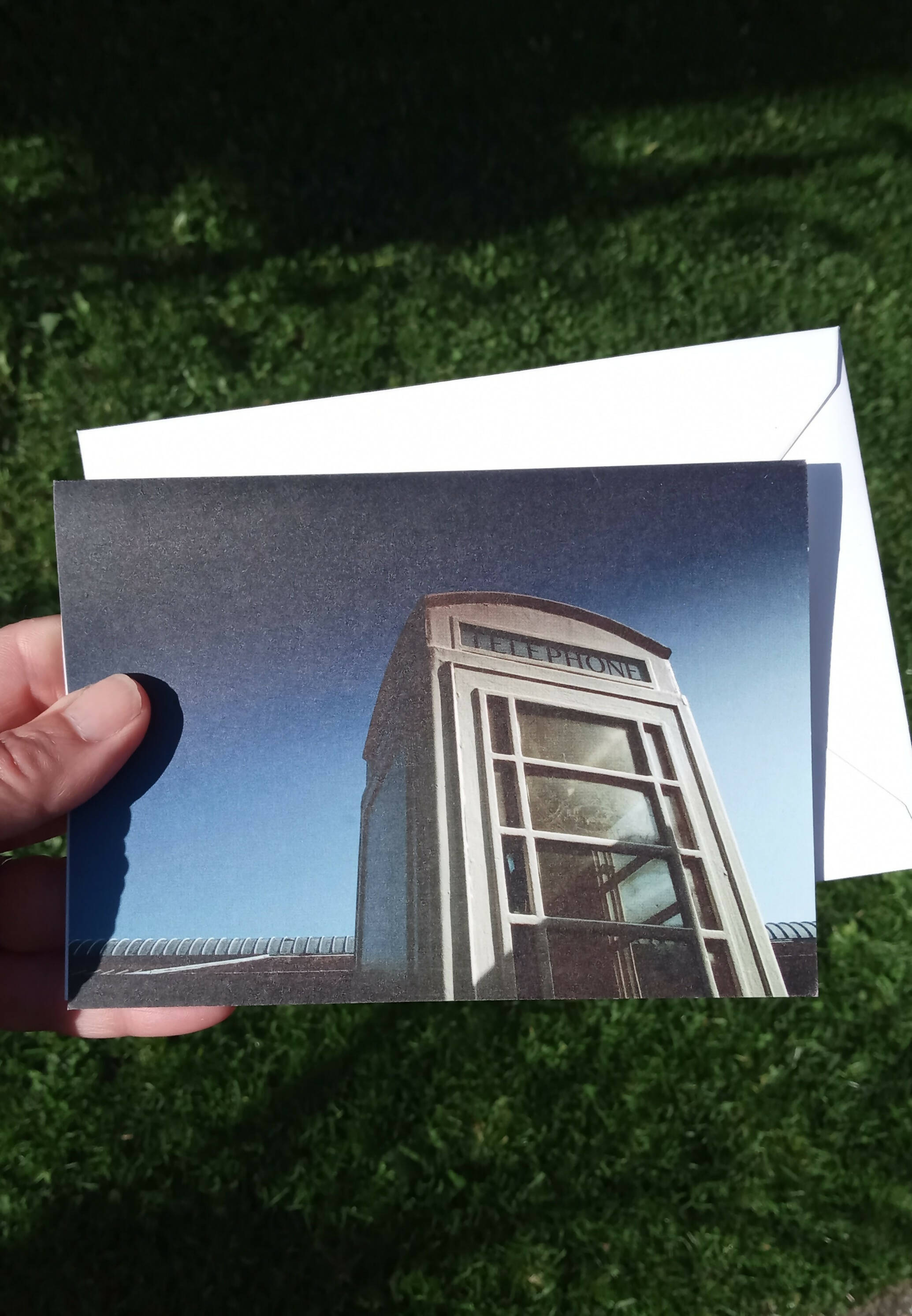 White Phone Box - Card