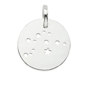 Aquarius Star Sign Necklace in Sterling Silver