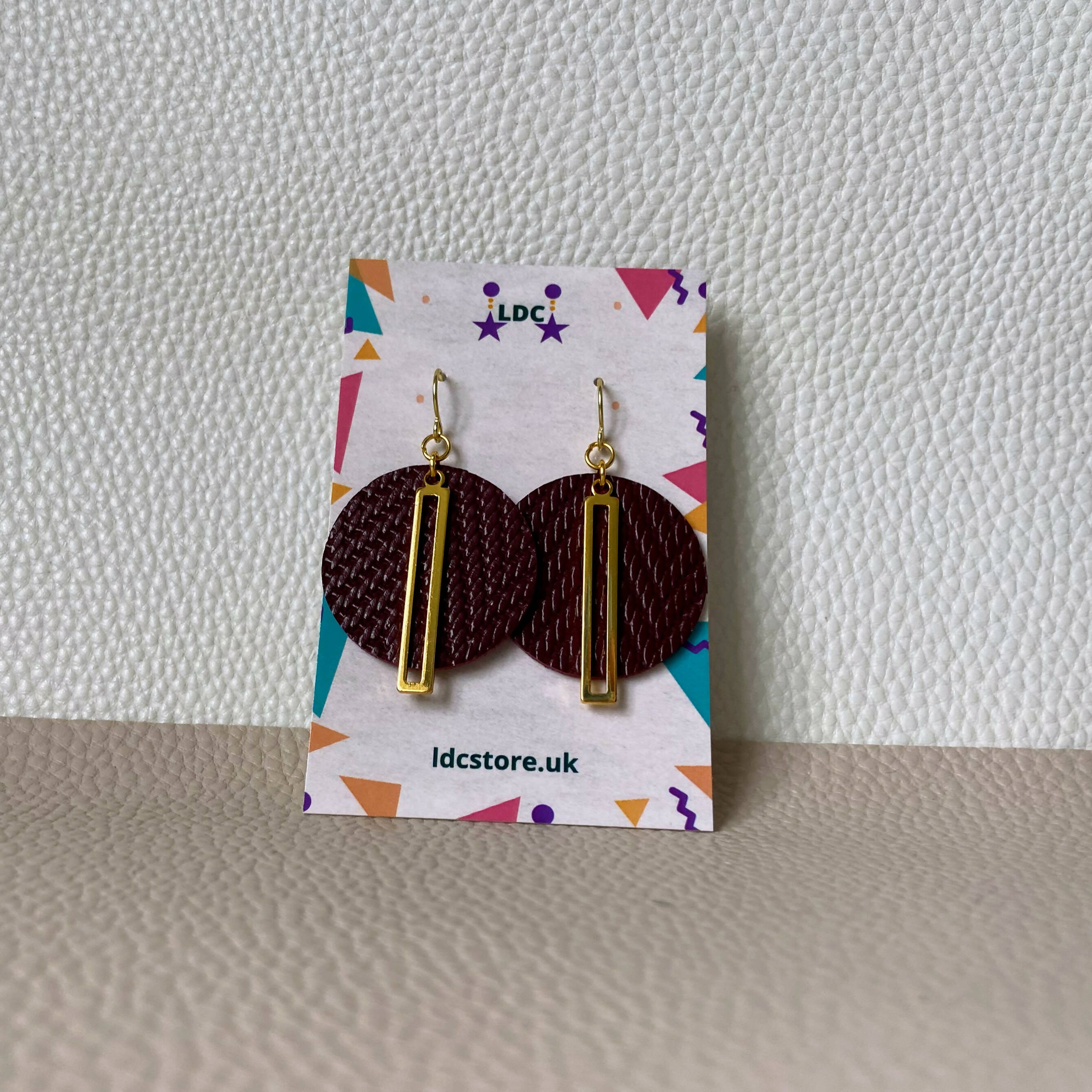 Maroon Lantern Earrings