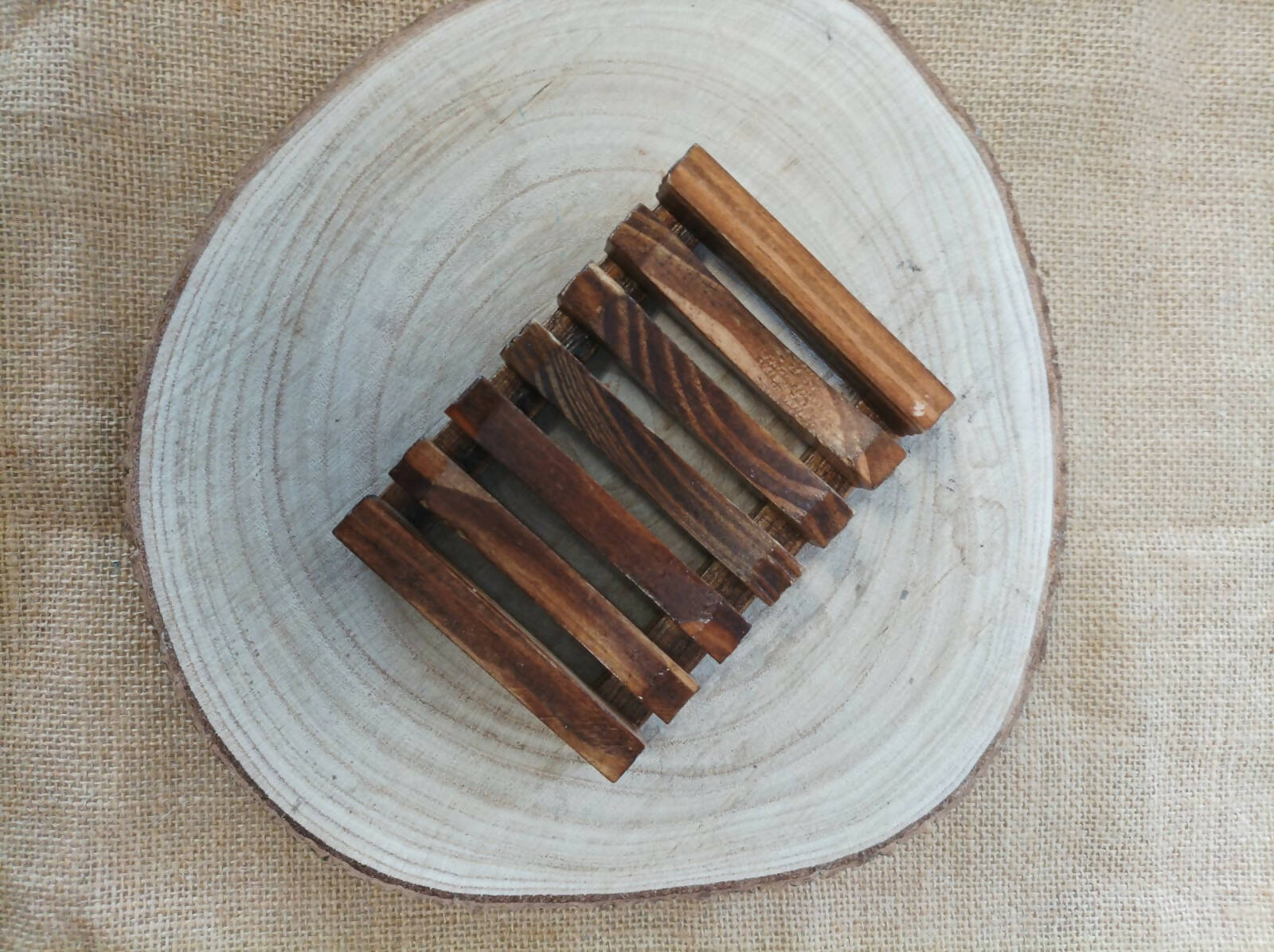 Dark Wood Soap Dish | Stylish & Functional | Art & Soul