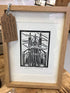 Beverley Minster South Transcept Framed Lino Cut Print