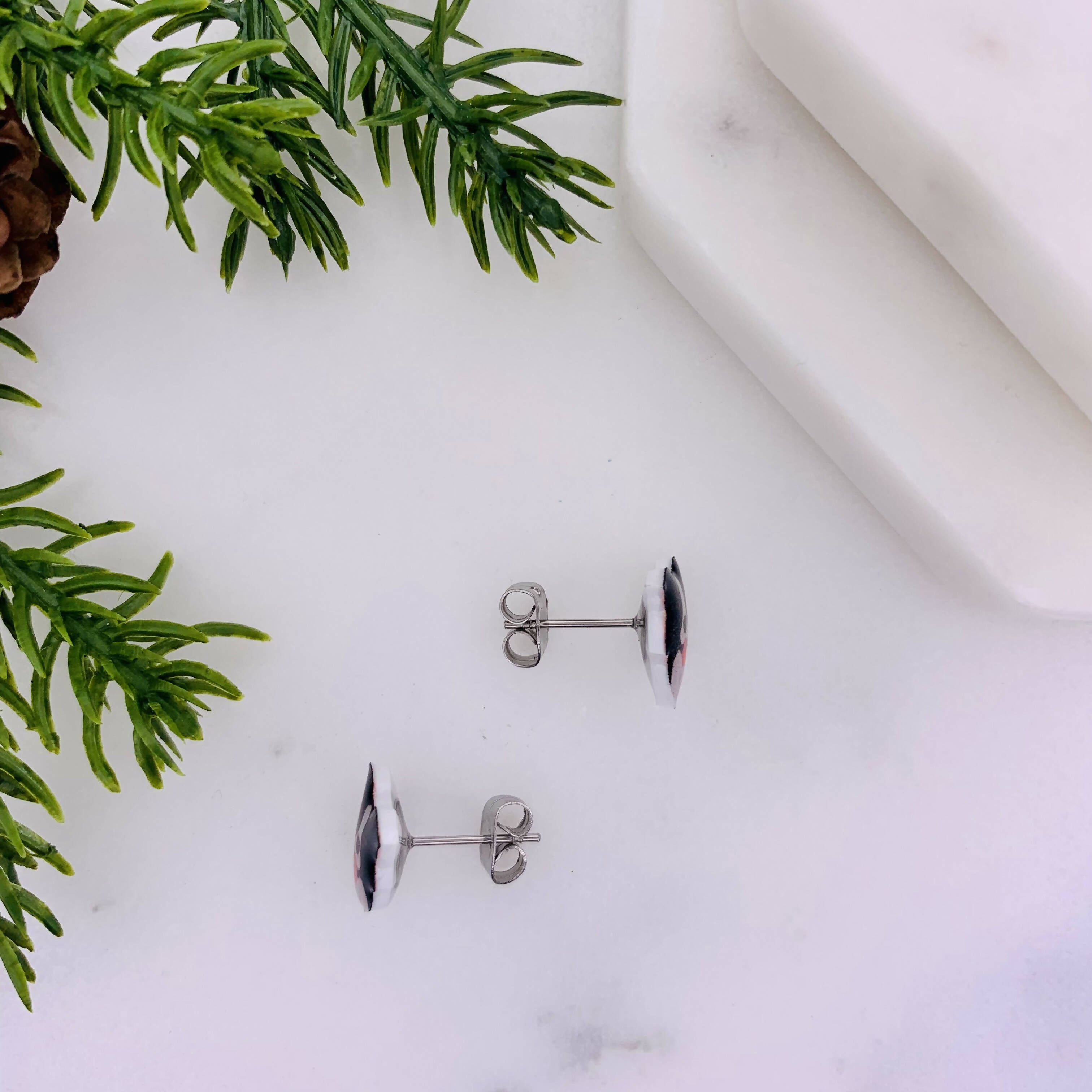 Adorable Border Collie Dog Stud Earrings | Art & Soul