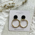 Circular Clay Statement Earrings