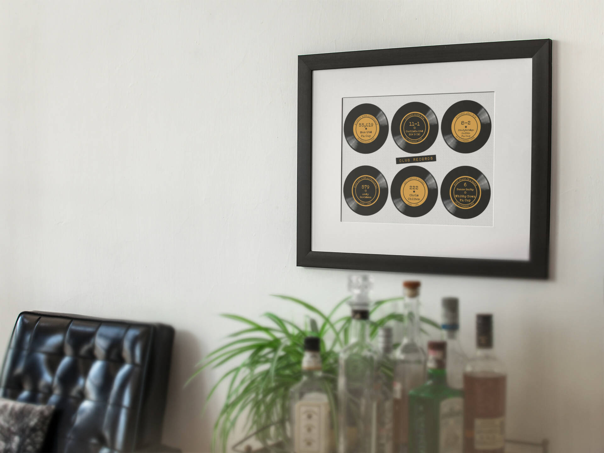 Hull City Art Print CLUB RECORDS Design