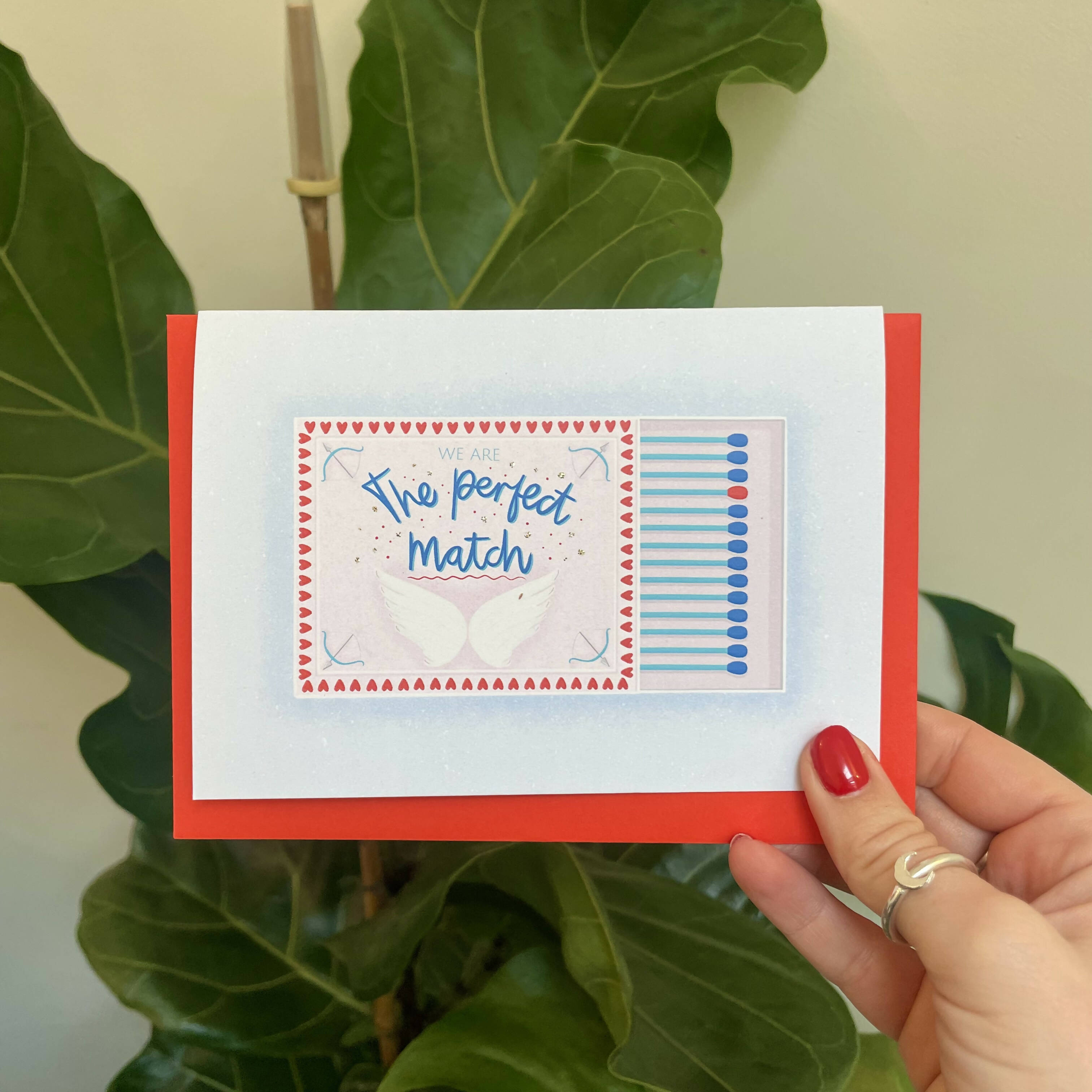 We Are The Perfect Match - Valentines/Anniversary Card