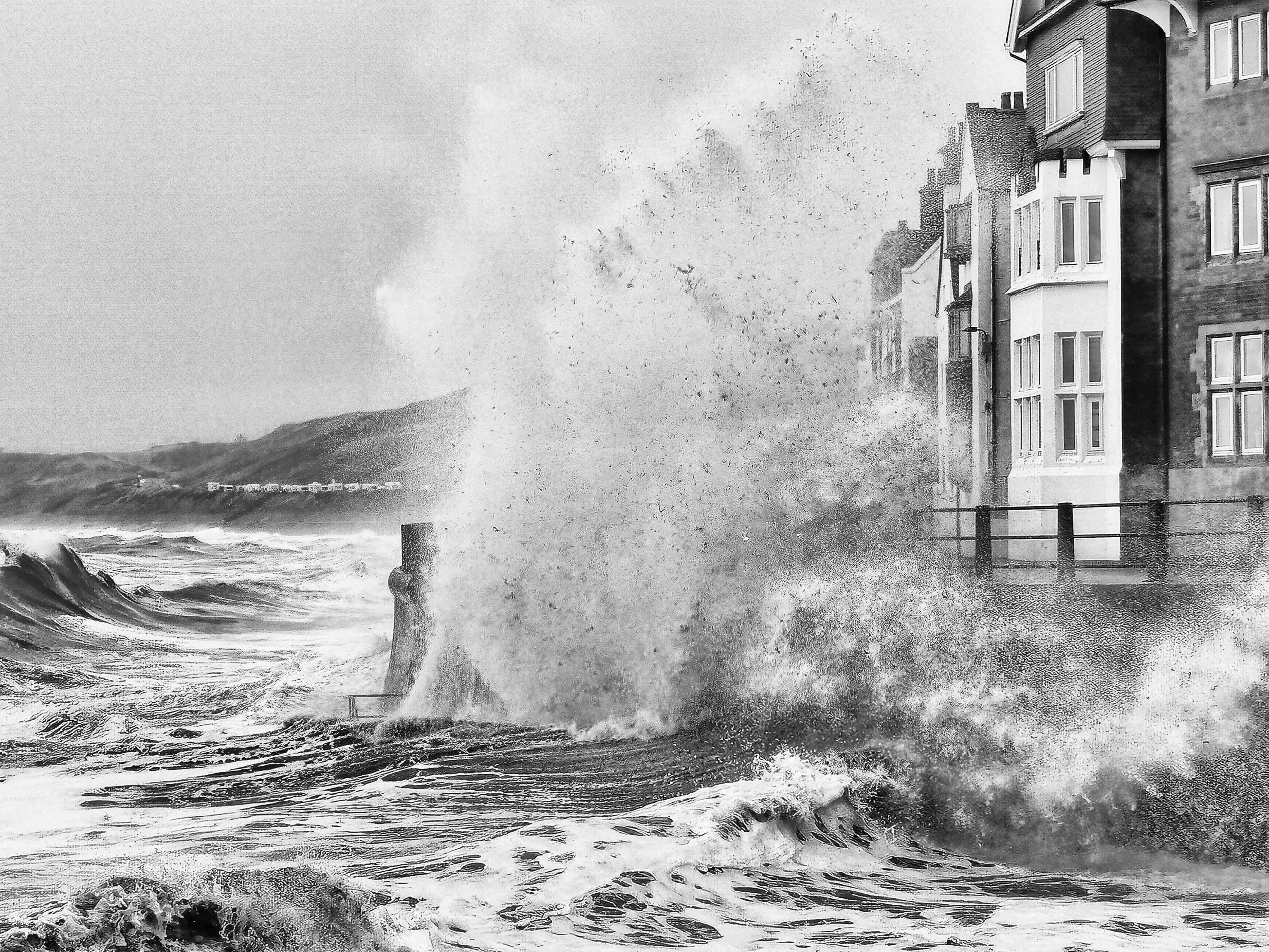 Storm at Sandsend