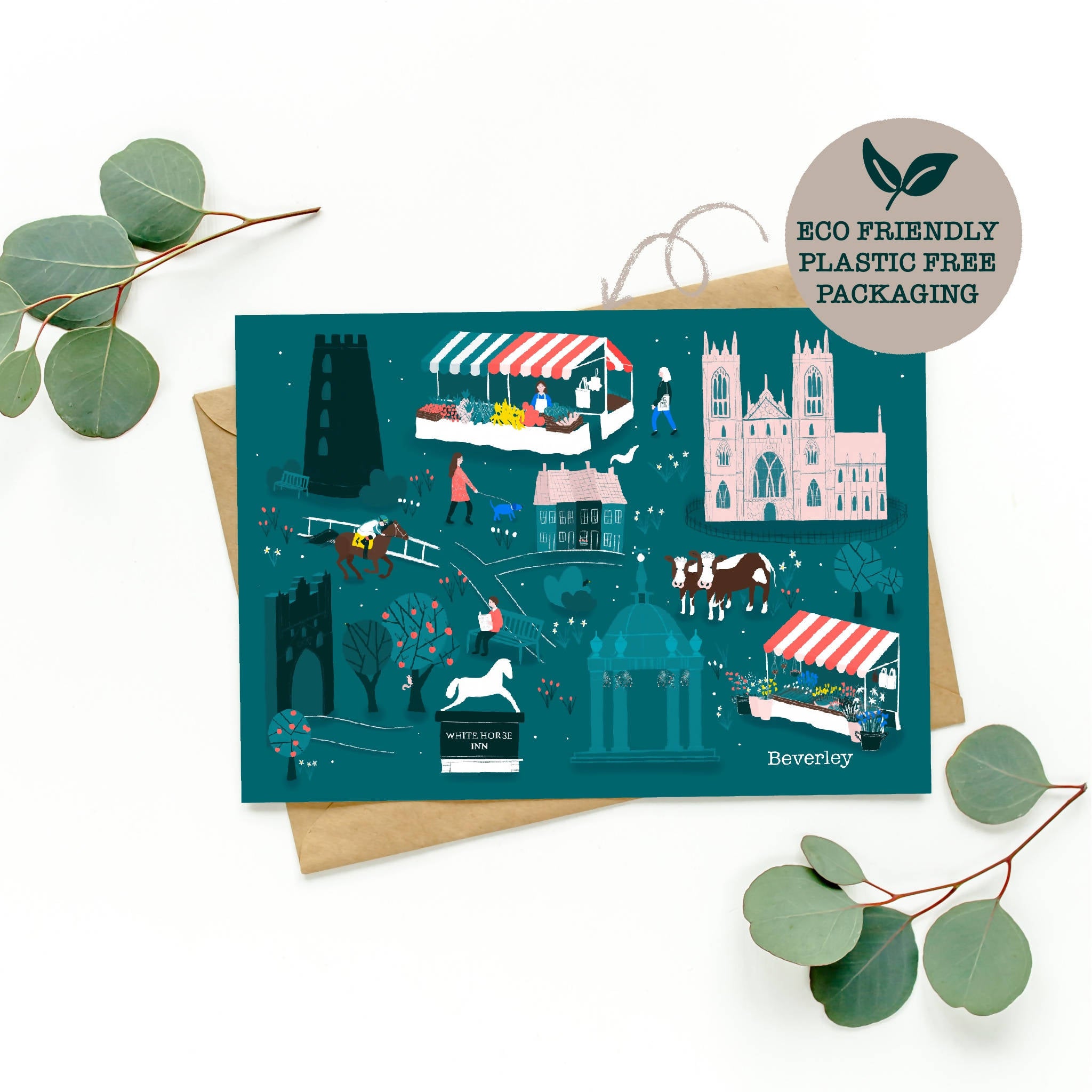 Beverley Greeting Card | Eco-Friendly Design | Art & Soul