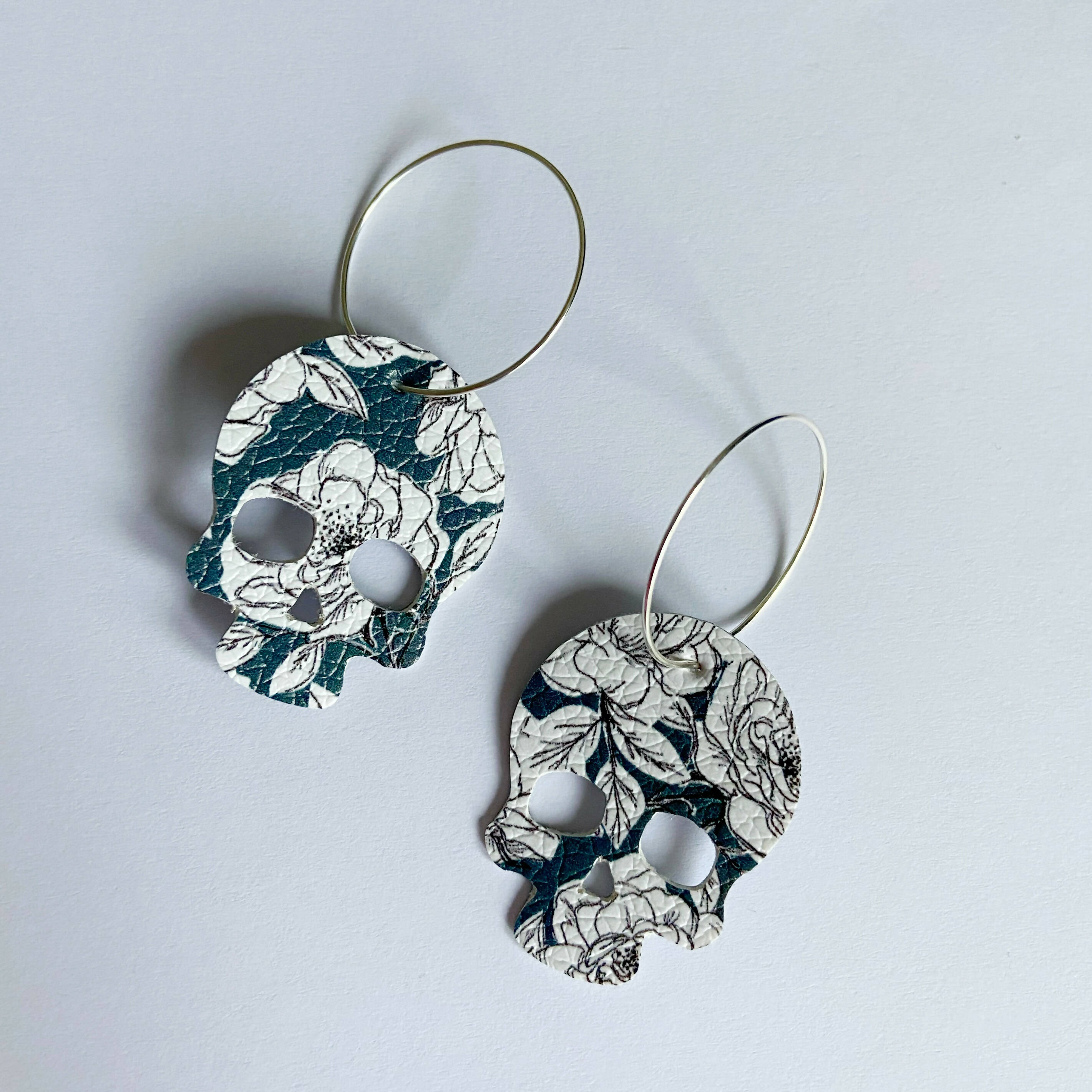 Monochrome Skull Hoops