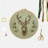 Stag Modern Embroidery Kit - Create Your Woodland Design | Art & Soul