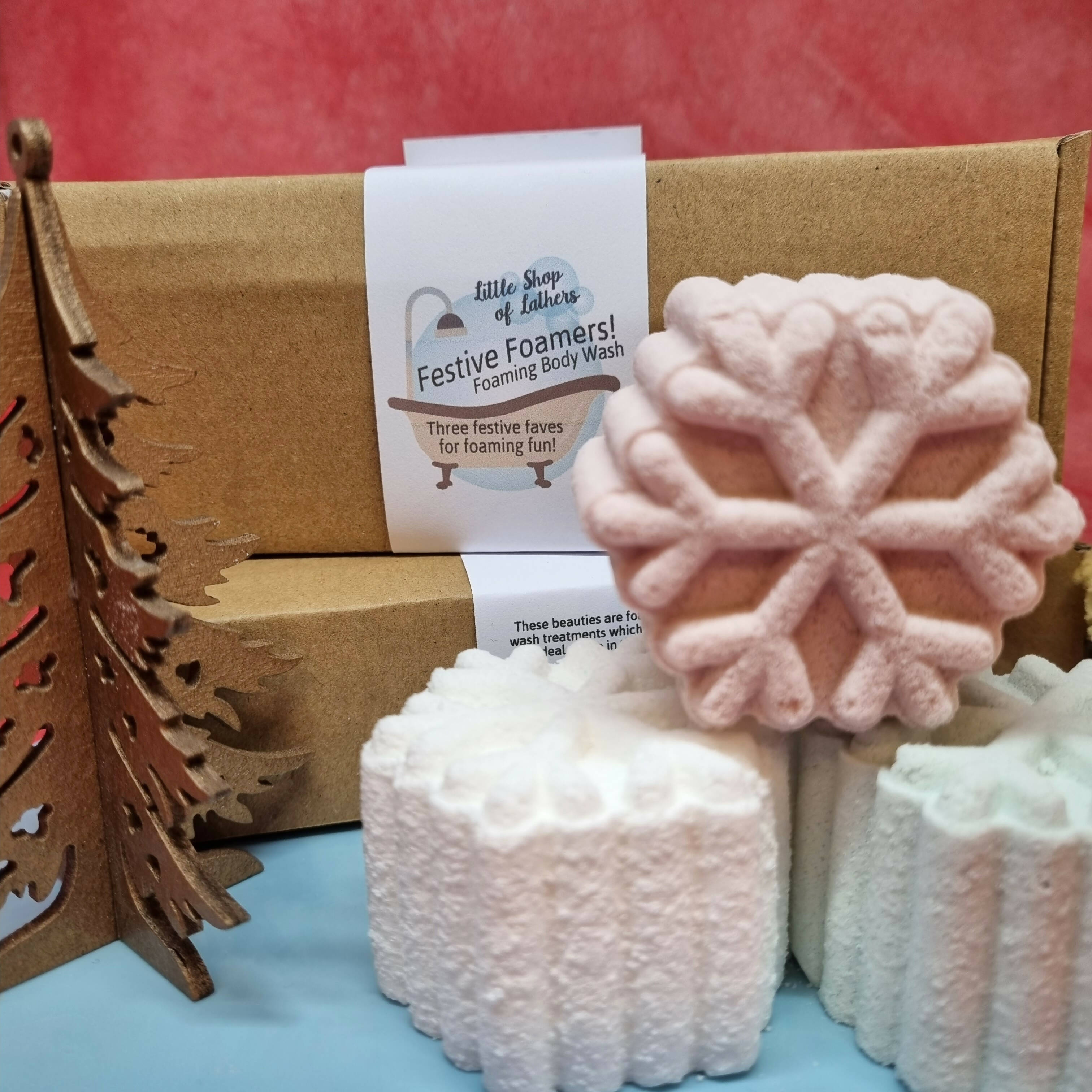 Festive Shower Foamers - Foaming Body Wash - Christmas scented Selection