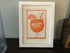 Aperol Drink Framed Lino Cut Print