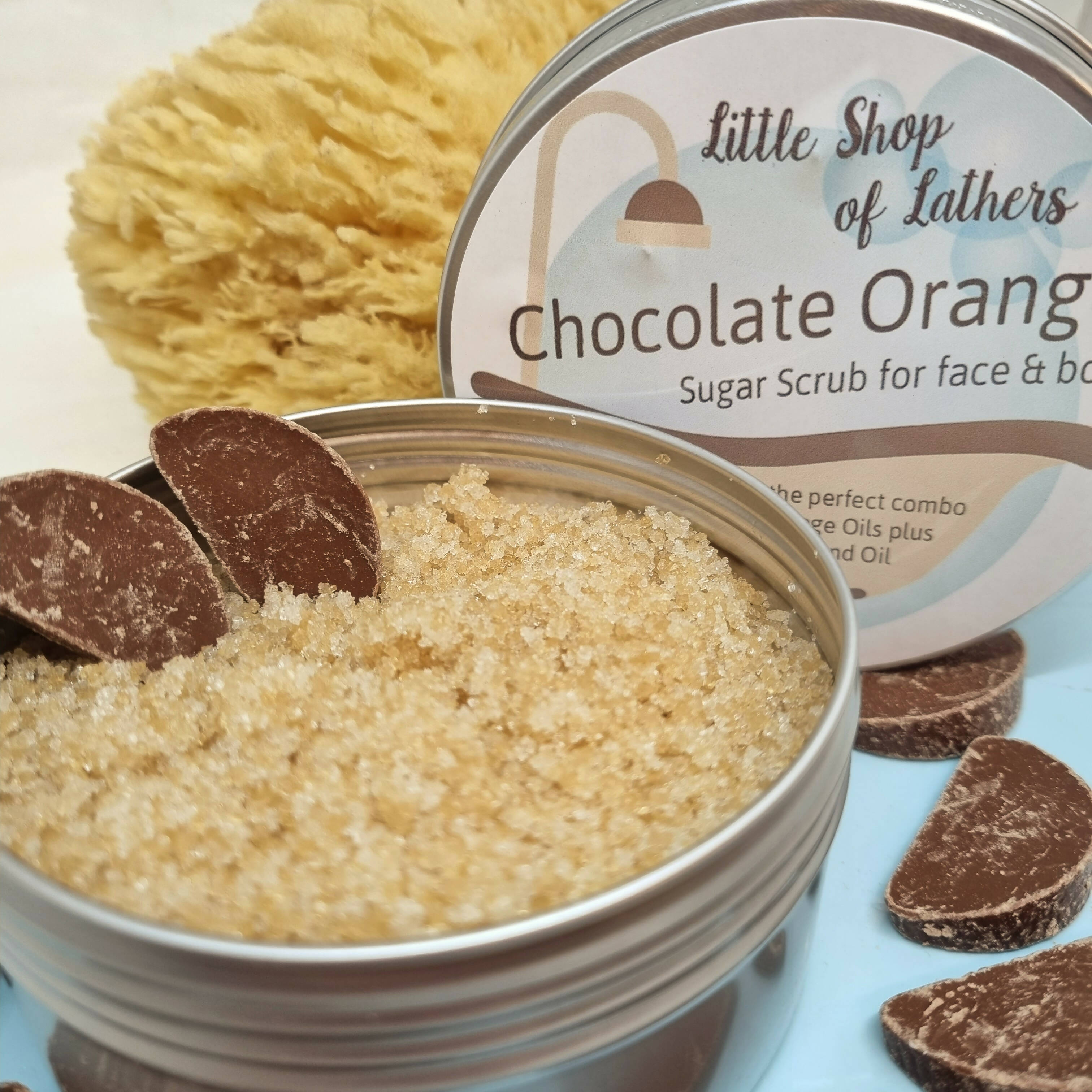 Chocolate Orange Sugar Scrub - Exfoliating Body Sugar