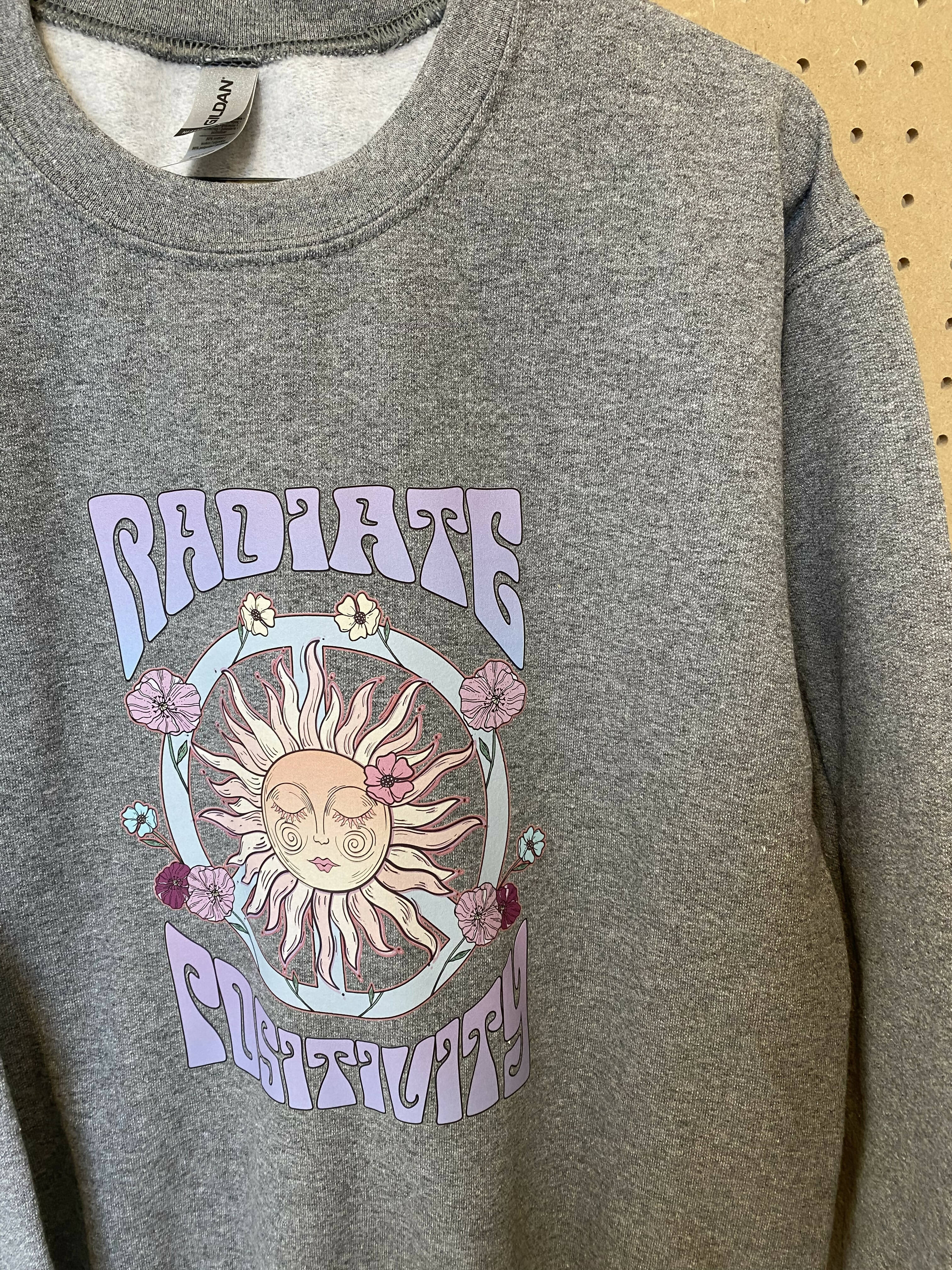Radiate Positivity Grey Sweatshirt