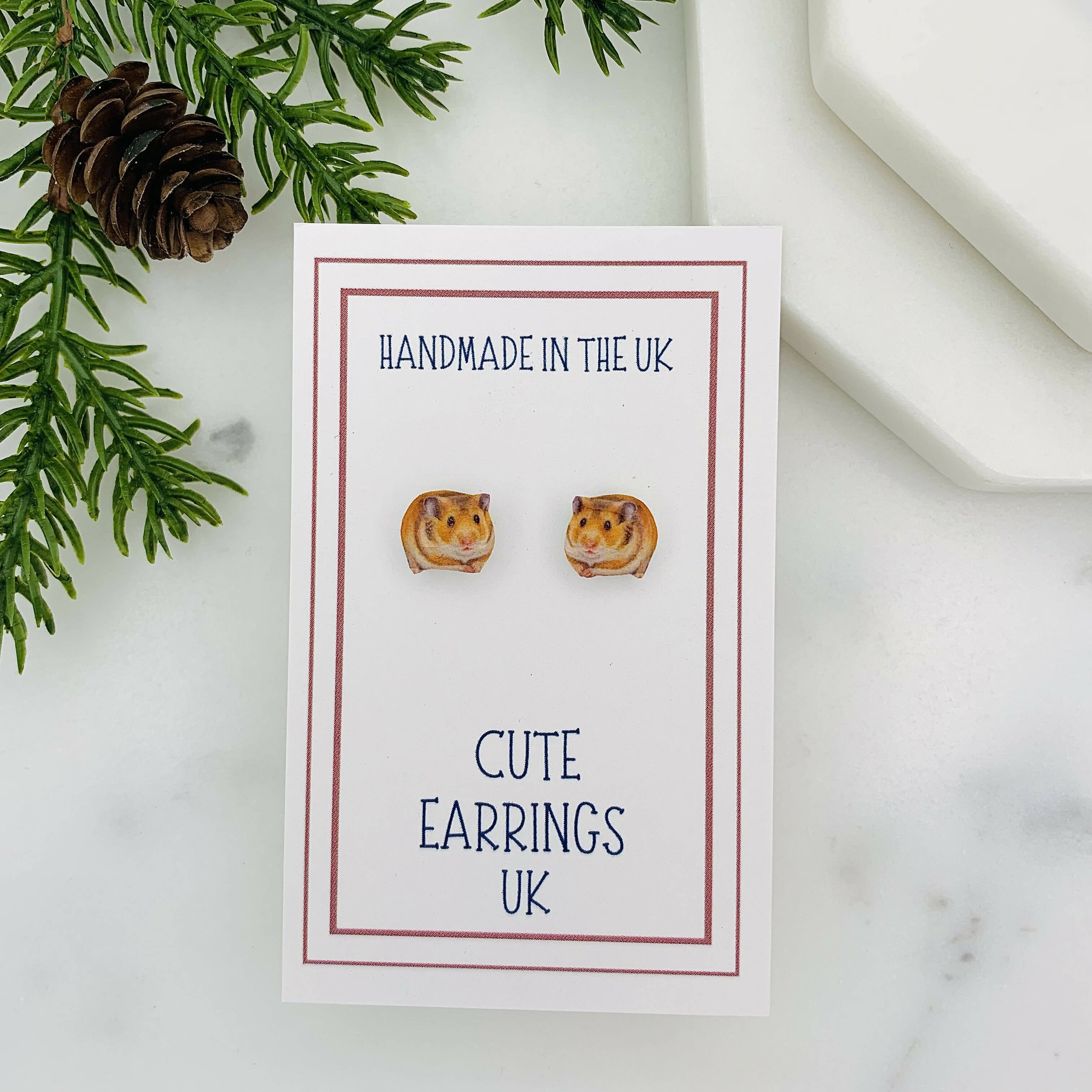 Charming Hamster Stud Earrings for Everyday Wear | Art & Soul