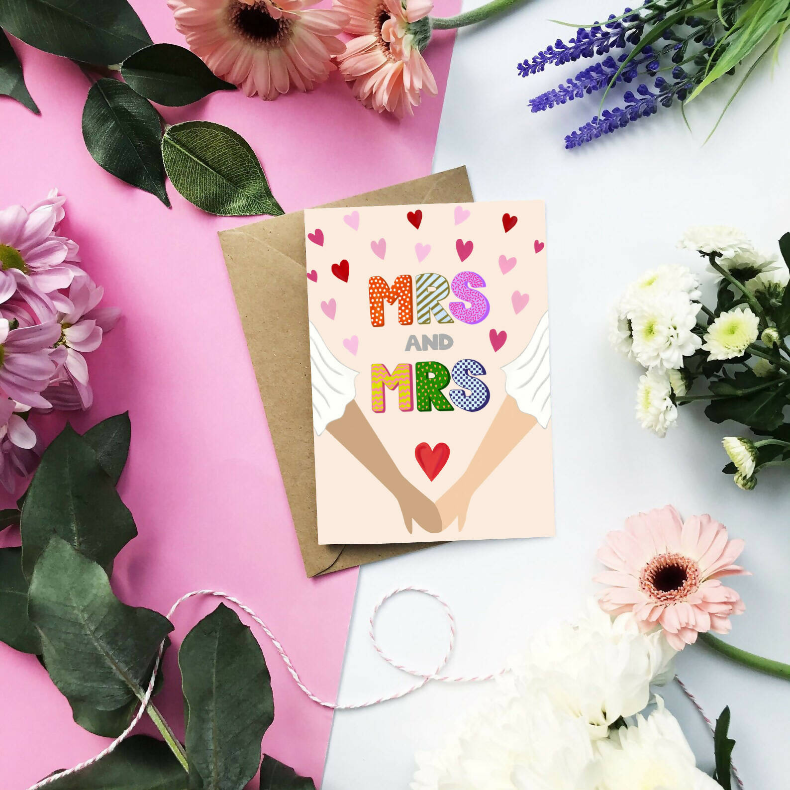 Mrs & Mrs Happy Wedding Card