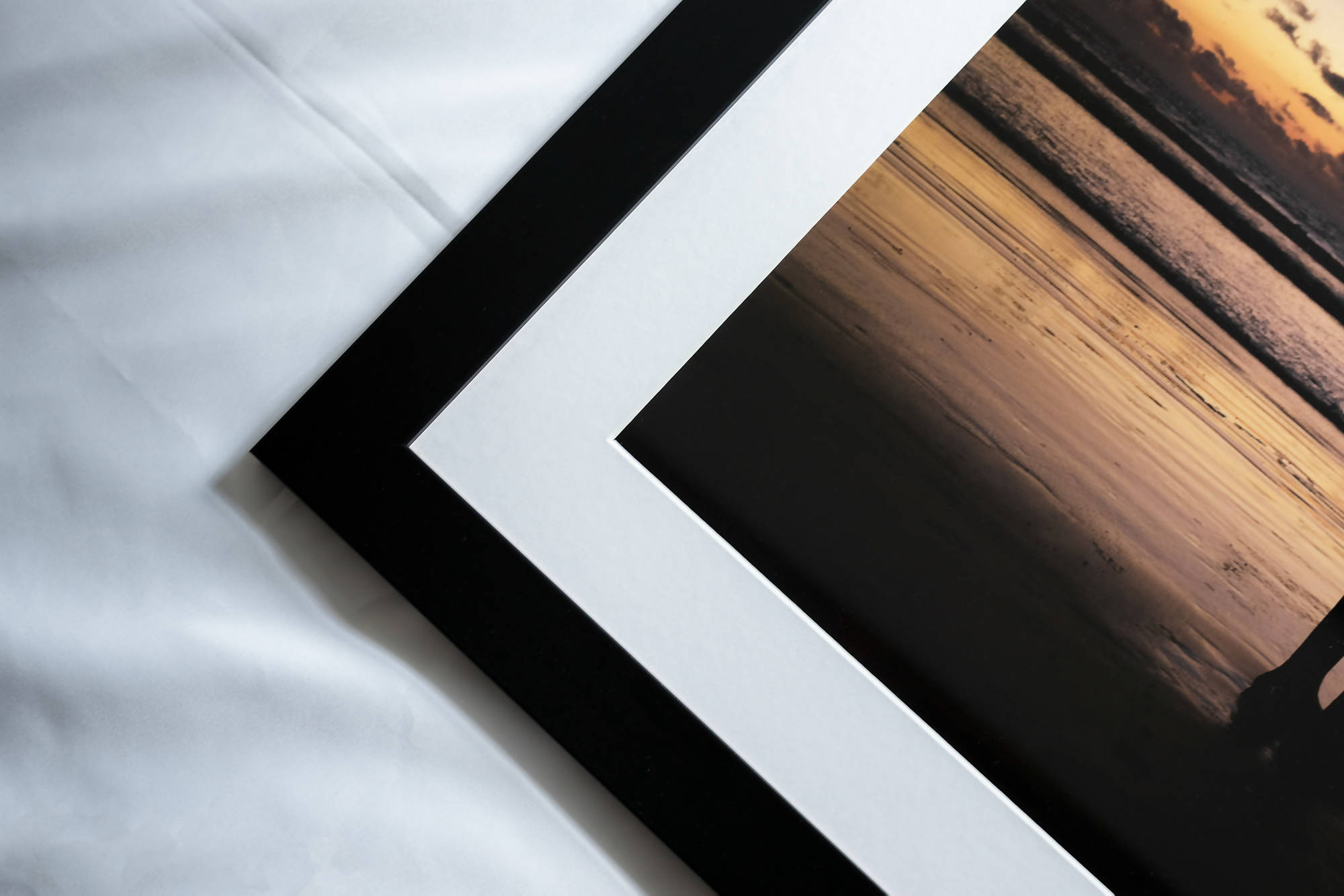 Surfer, Playa Grande - Limited run 80 x 60 cm Black Framed Print