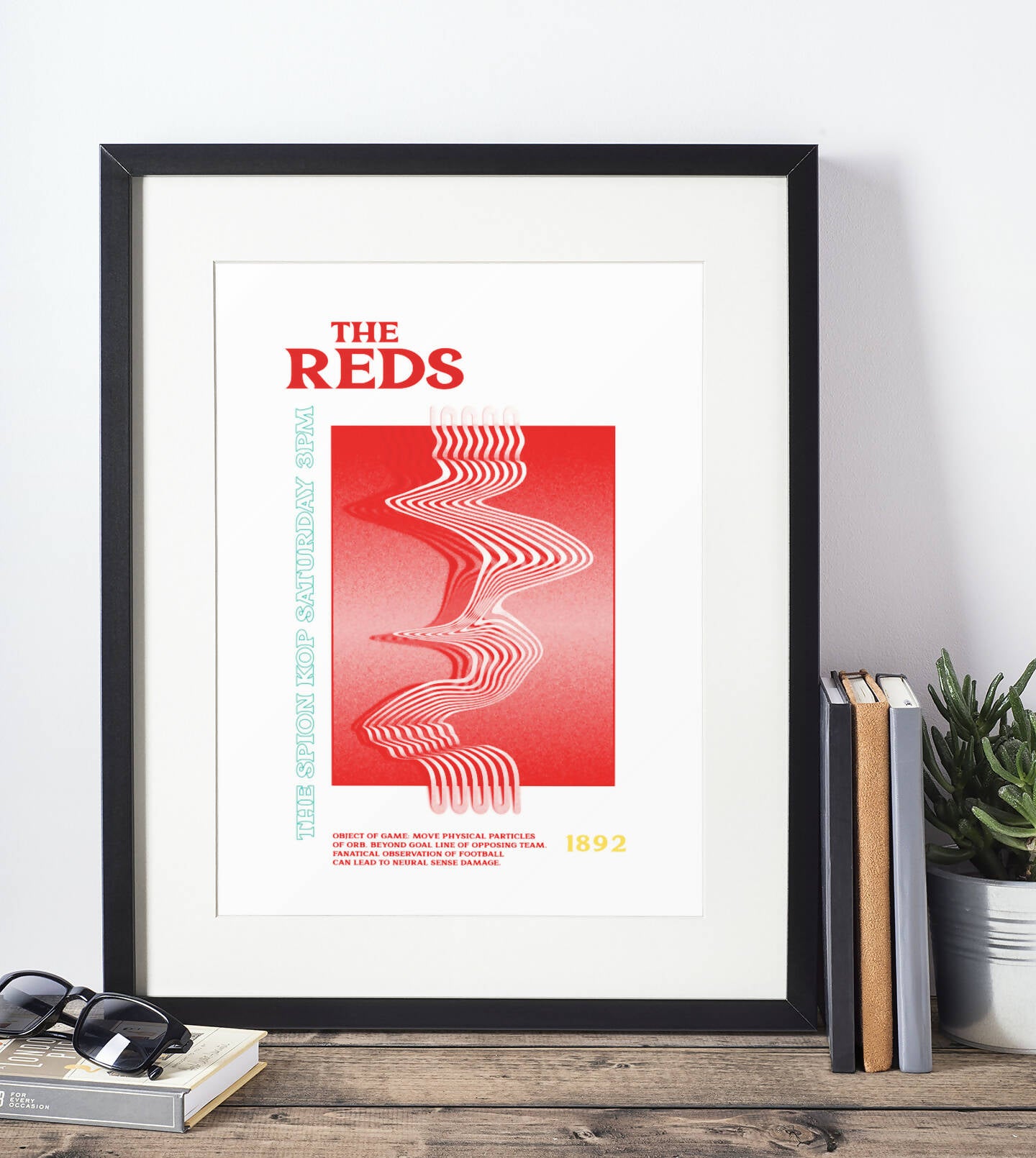 Liverpool Art Print PSYCHEDELIC Design in White