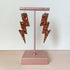 Flash Lightning Bolt Earrings in Copper Glitter
