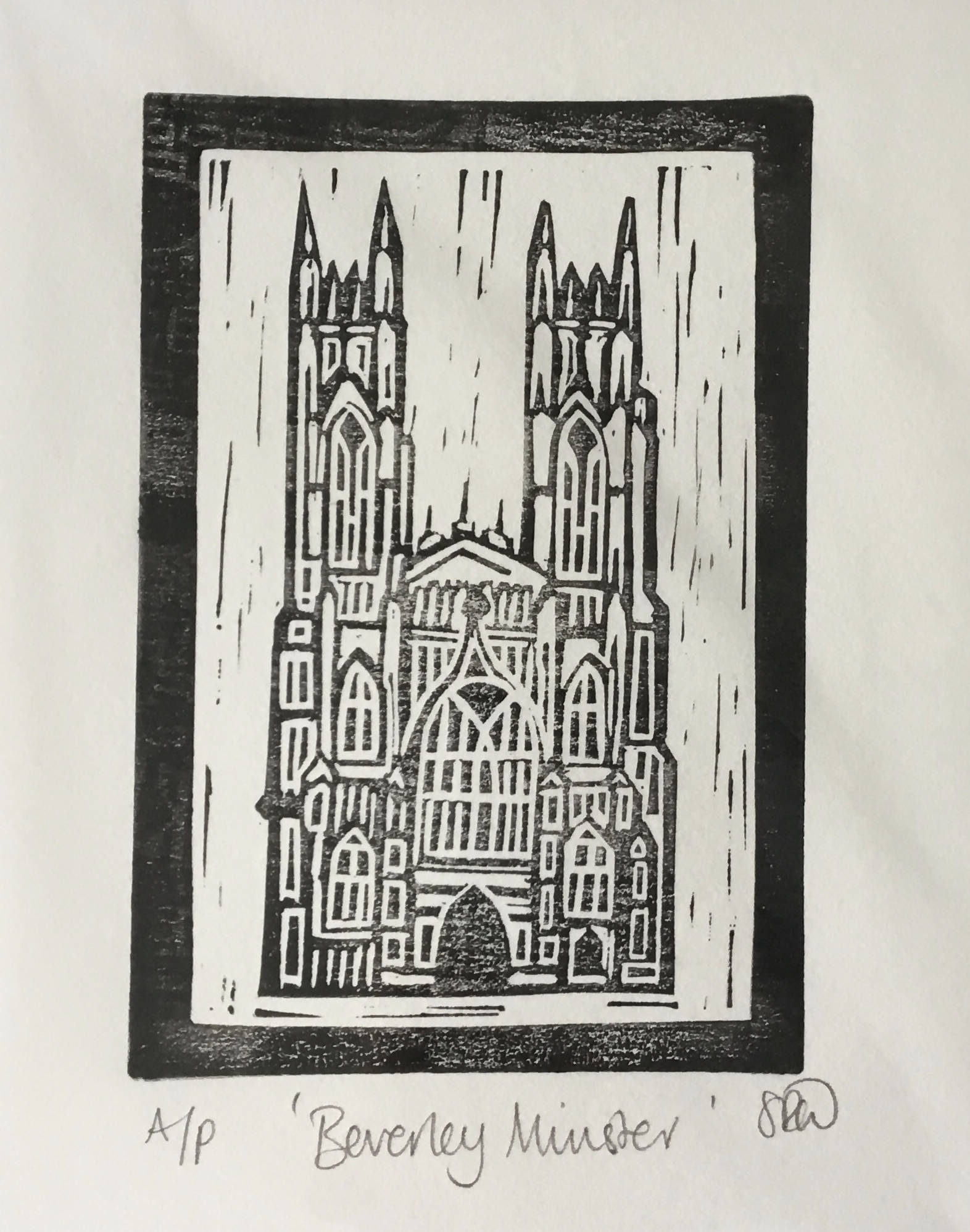 Unframed Limited Edition Lino Cut Prints - 2 - Assorted