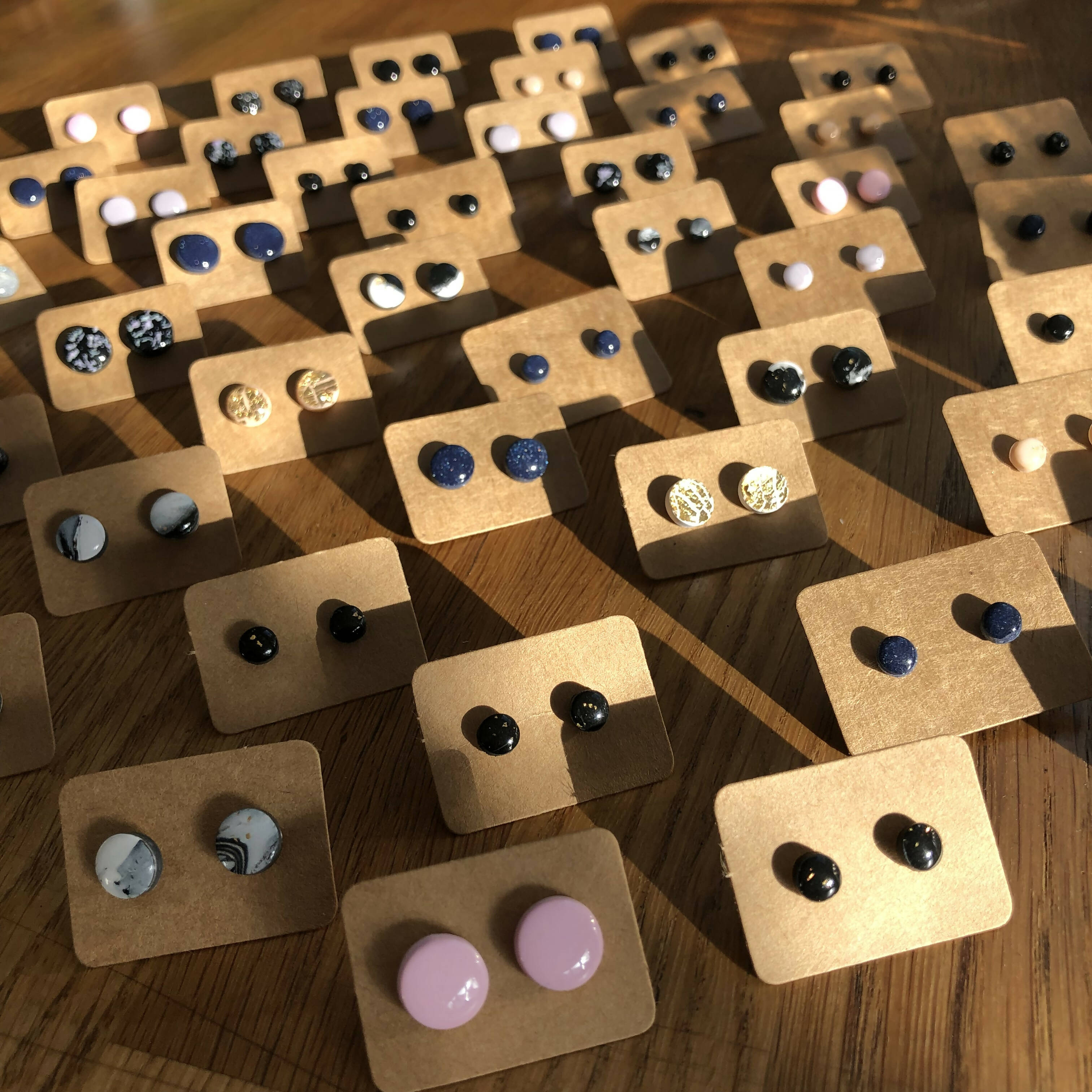 Polymer Clay Stud Earring Collection: Small