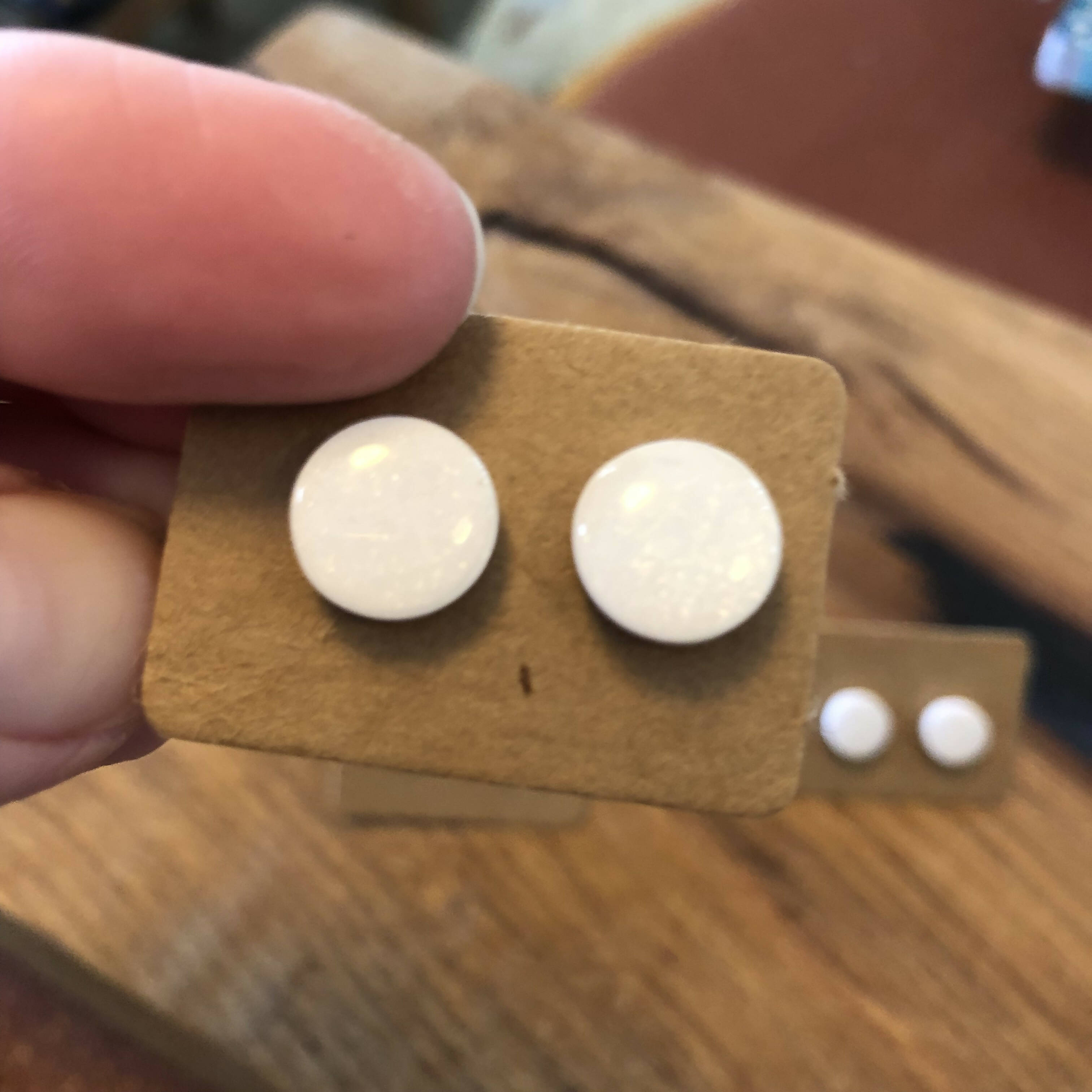 Glitter Collection Polymer Clay Earrings: Large