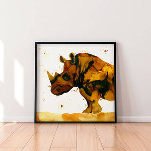 Rhino (Suma) Framed