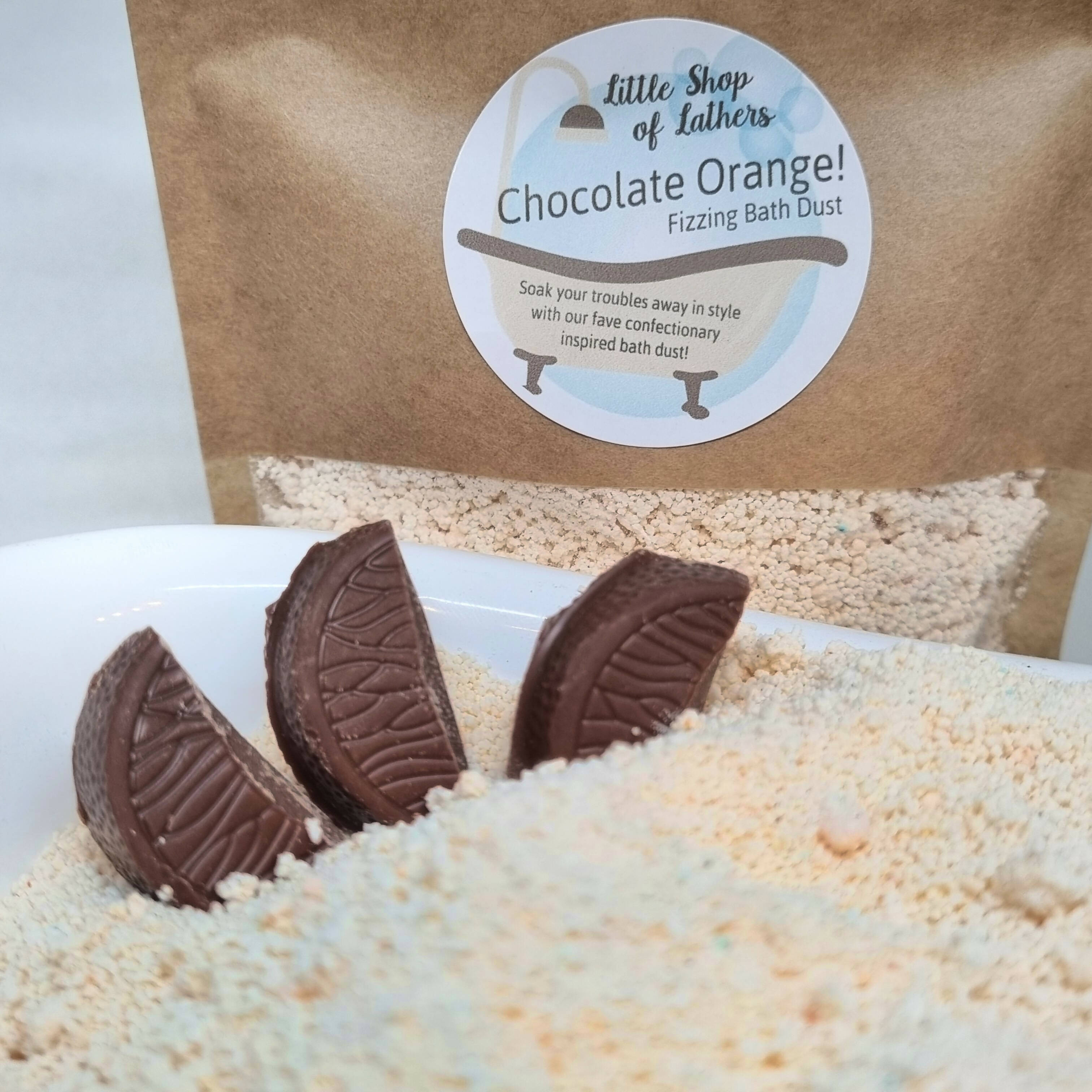 Chocolate Orange Fizzing Bath Dust