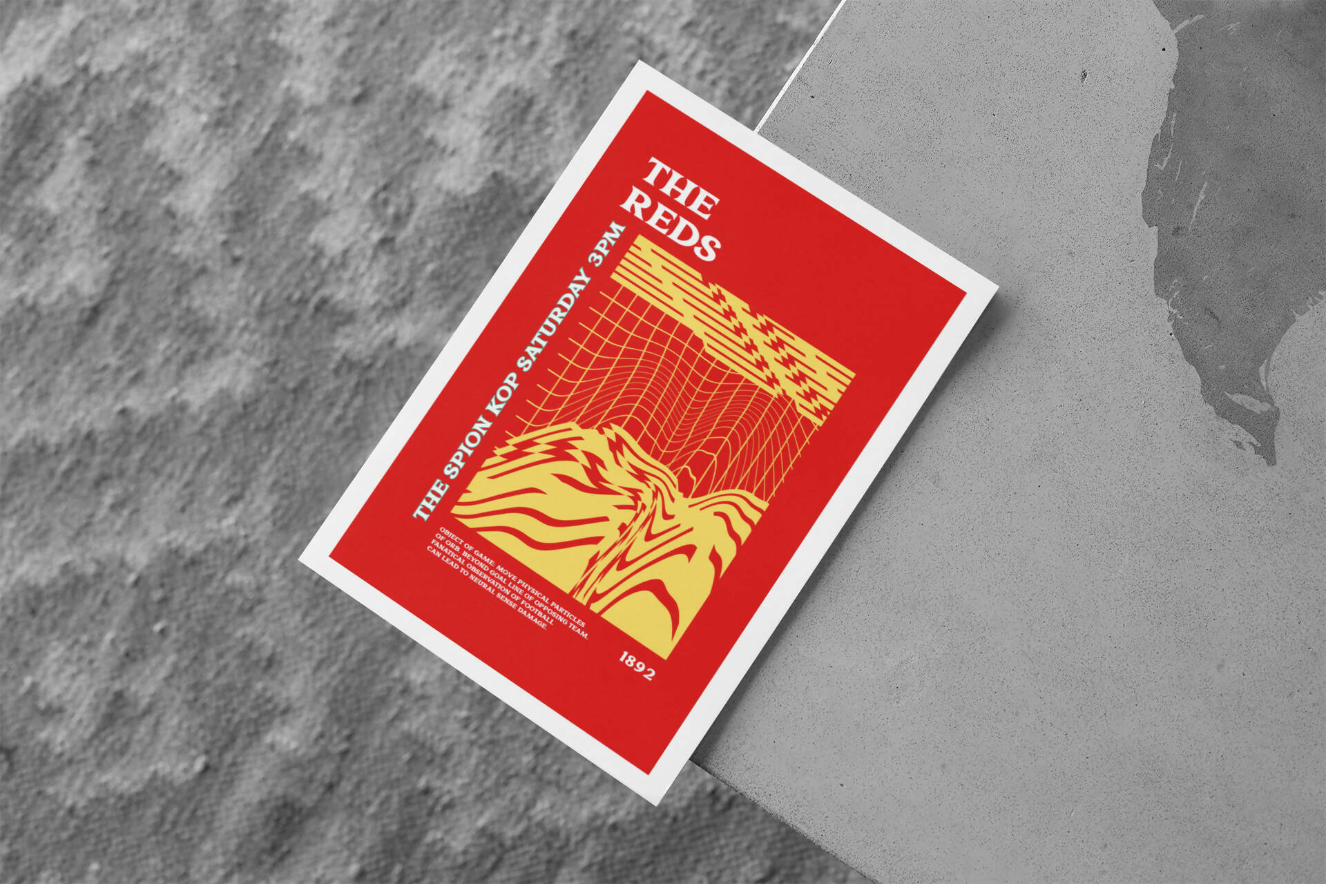 Liverpool Art Print PSYCHEDELIC Design in Red