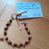 Tibetan Silver Toggle Bracelet with Blue Goldstone, Yellow Jade, Pink Jade