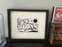 Labrador Framed Lino Cut Print