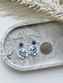 Blue China No. 2 - Handmade Polymer Clay Earrings