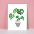 Cheese Plant Art Print A4